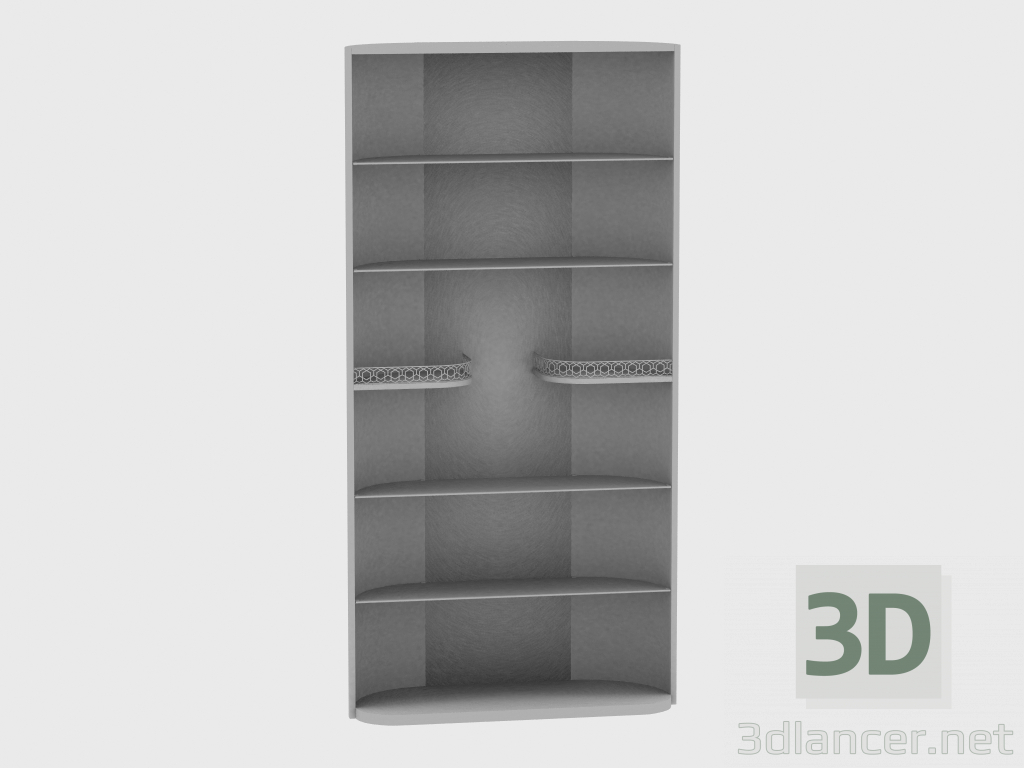 modèle 3D Vitrine UNITÉ D'AFFICHAGE HENNESY (110x42x220) - preview