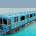 modèle 3D Voitures de métro - preview