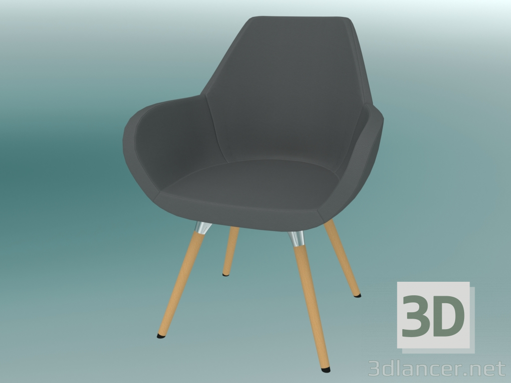 Modelo 3d Cadeira de conferência (10HW) - preview