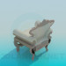 3D Modell Sessel Barock - Vorschau