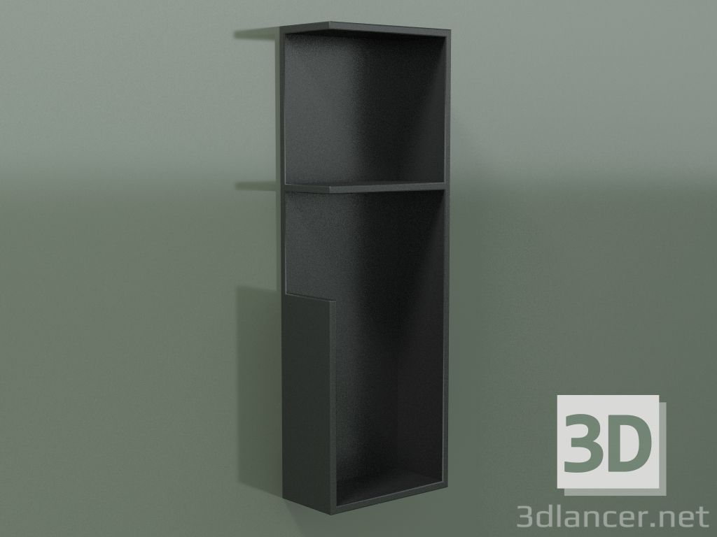 modello 3D Mensola verticale (90U19003, Deep Nocturne C38, L 24, P 12, H 72 cm) - anteprima