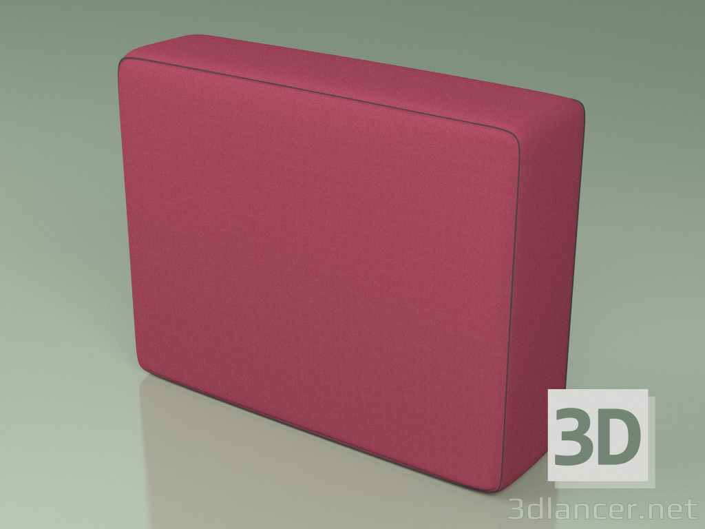 modèle 3D Module canapé 007 (dos) - preview