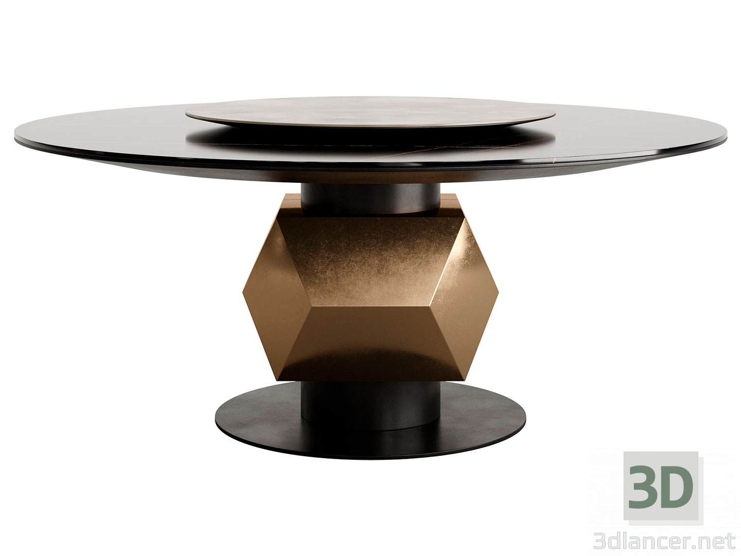 3d TL-2920_Round Dining Table by Tonino Lamborghini model buy - render