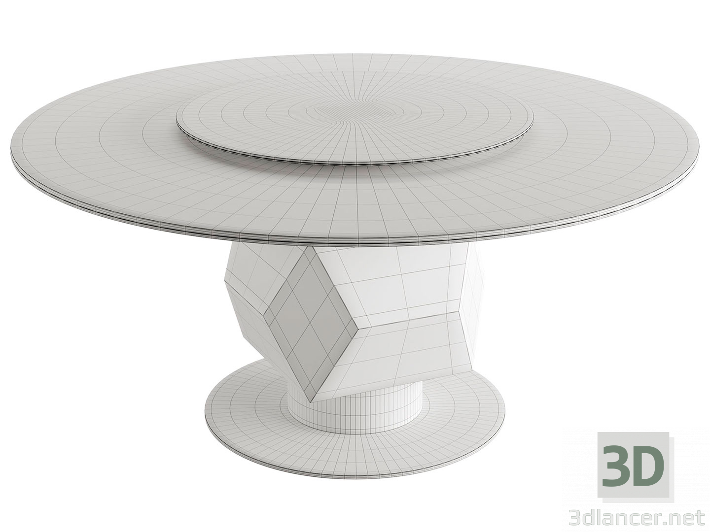 3D TL-2920_Yuvarlak Yemek Masası by Tonino Lamborghini modeli satın - render