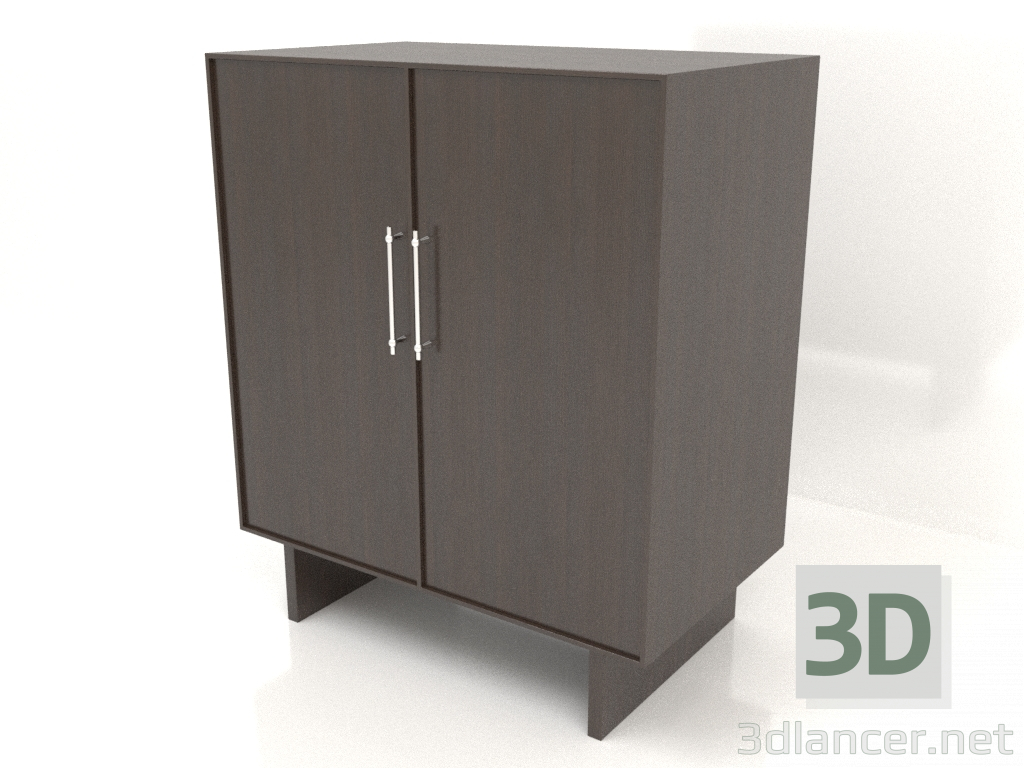 3d модель Шкаф W 02 (1000x600x1200, wood brown) – превью