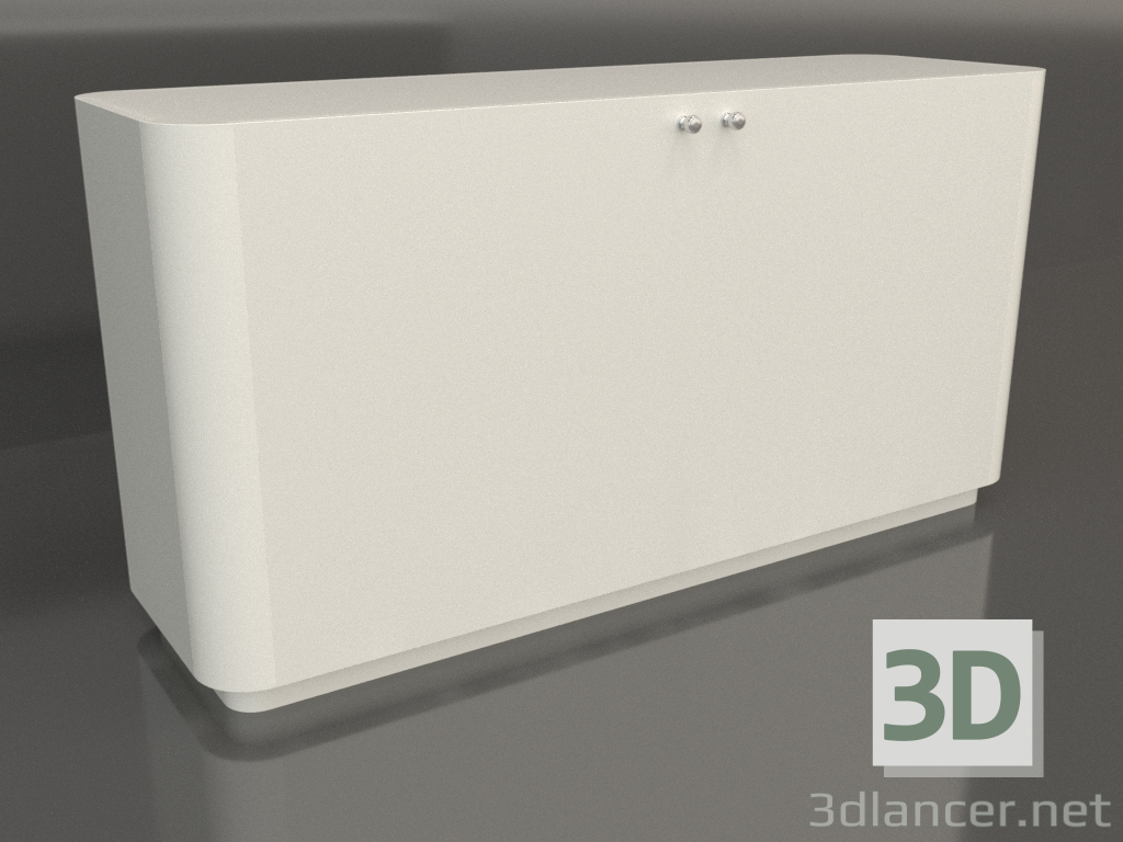 modello 3D Armadio TM 031 (1460x450x750, colore plastica bianco) - anteprima