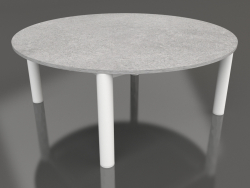 कॉफ़ी टेबल डी 90 (सफ़ेद, डेकटन क्रेटा)