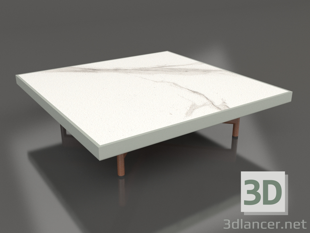 Modelo 3d Mesa de centro quadrada (cinza cimento, DEKTON Aura) - preview