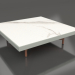3d model Square coffee table (Cement gray, DEKTON Aura) - preview