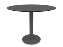 कॉलम लेग पर डाइनिंग टेबल Ø90 (एन्थ्रेसाइट)