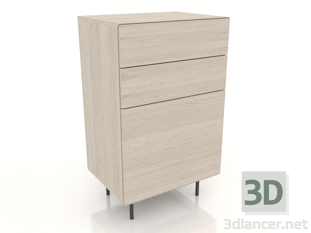 3D modeli Çekmeceli dolap 4.600 mm (beyaz RAL 9010) - önizleme