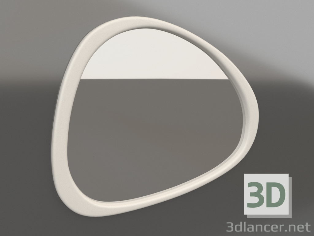3d модель Настінне дзеркало мале ASYM (молочний) – превью 3d модель Настінне дзеркало мале ASYM (молочний) – превью
