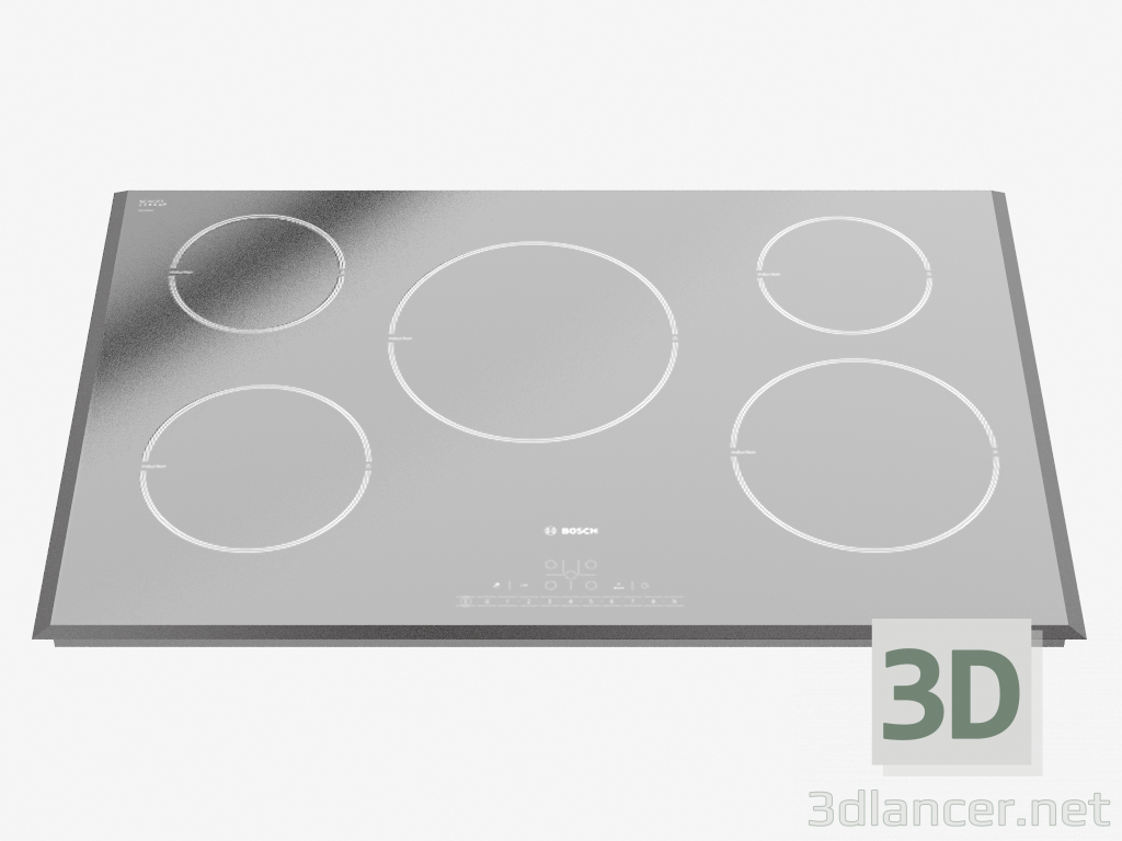 modèle 3D Cuisinière à induction intégrée PIM851F17E - preview