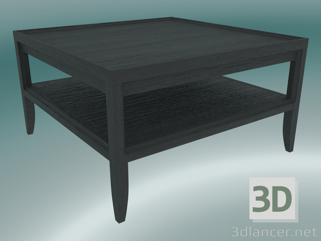 modèle 3D Table basse (chêne foncé) - preview
