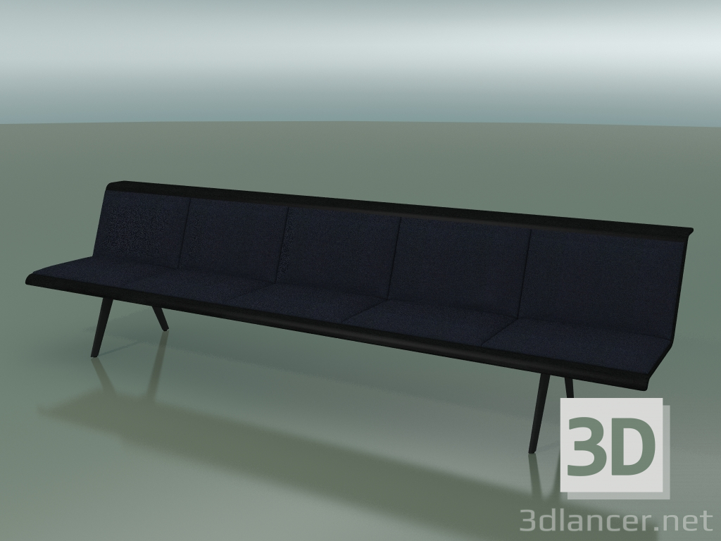 modèle 3D Module central Waiting 4502 (L 300 cm, Noir) - preview