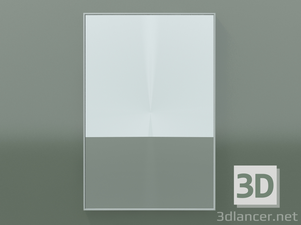 3D Modell Spiegel Rettangolo (8ATBC0001, Gletscherweiß C01, Н 72, L 48 cm) - Vorschau