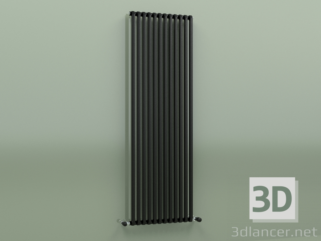 modèle 3D Radiateur SAX (H 1500 12 EL, Noir - RAL 9005) - preview