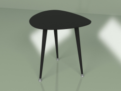 Приставний стіл Крапля монохром (чорний)