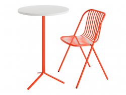 TUBY Stackable Steel Garden Chair and Table by Belca