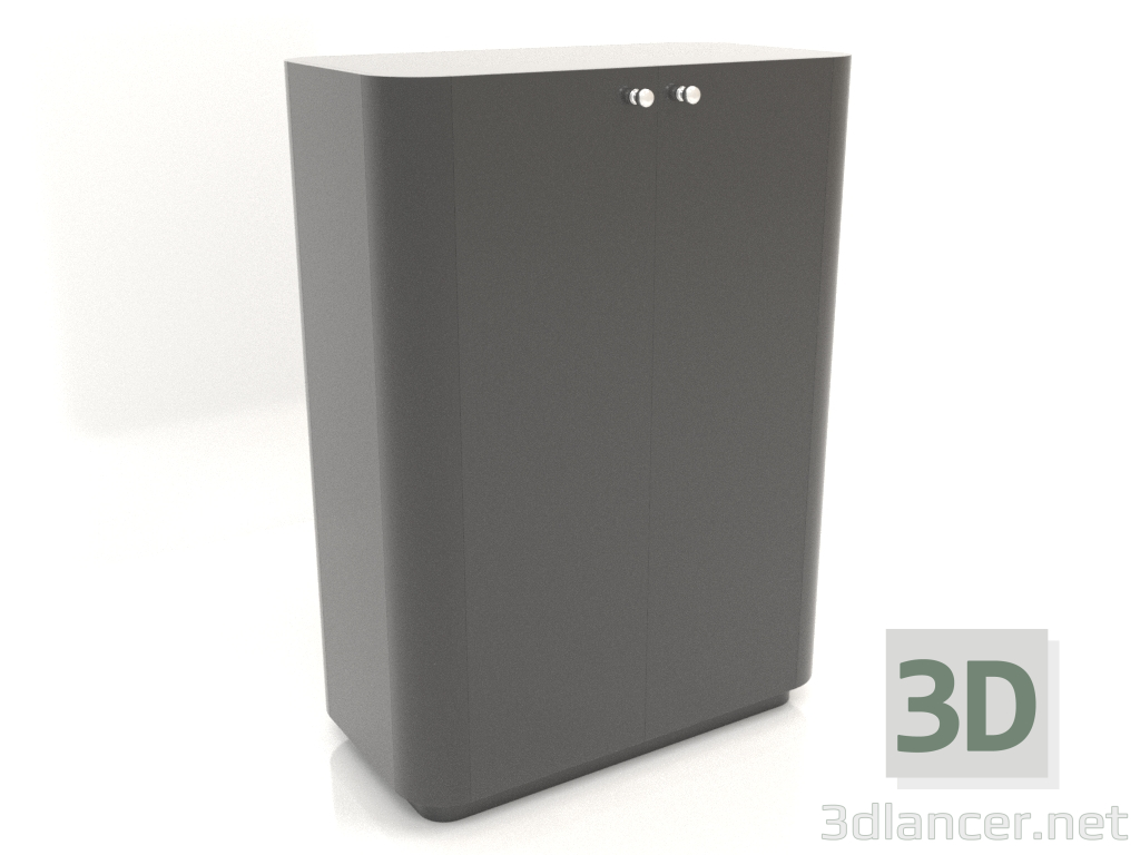 3D modeli Kabin TM 031 (760x400x1050, siyah plastik) - önizleme