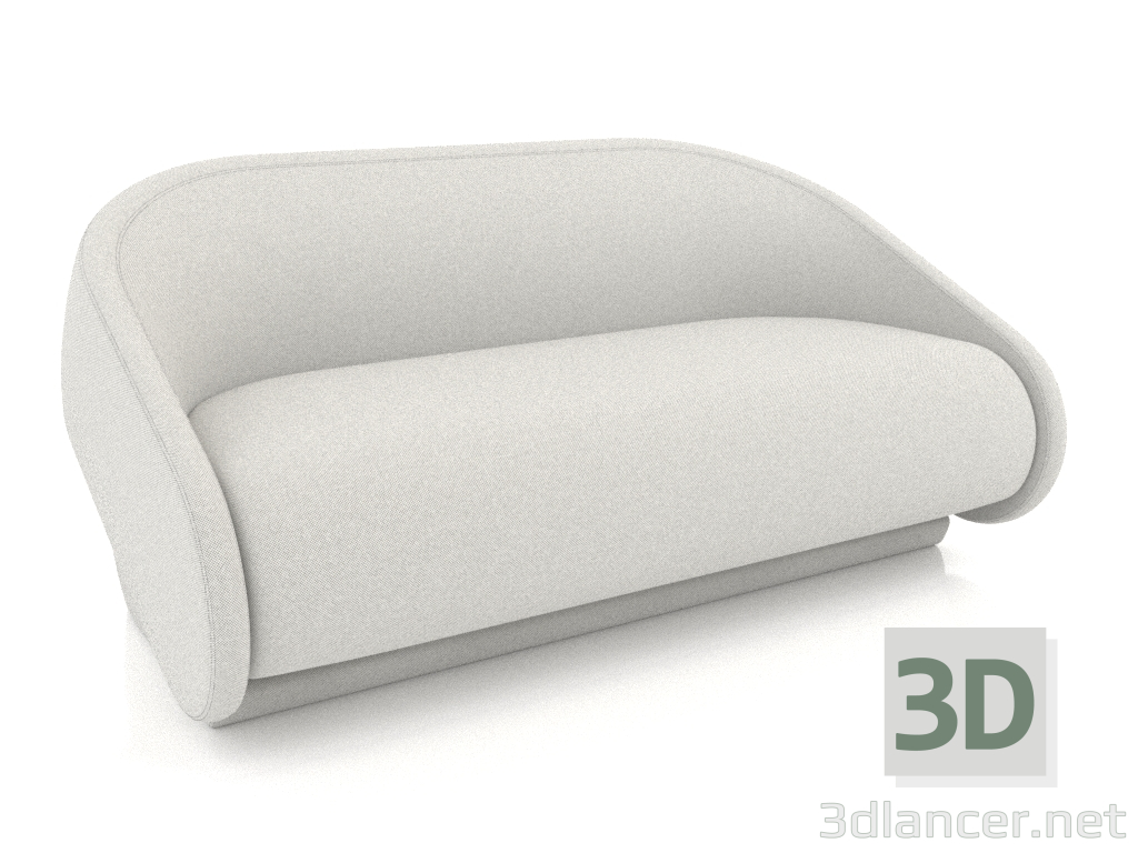 3d модель Диван-кровать 2 местная (сложенная) – превью