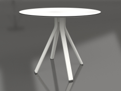 Round dining table on column leg Ø90 (Agate gray)