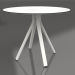 3D modeli Sütun ayaklı yuvarlak yemek masası Ø90 (Akik gri) - önizleme