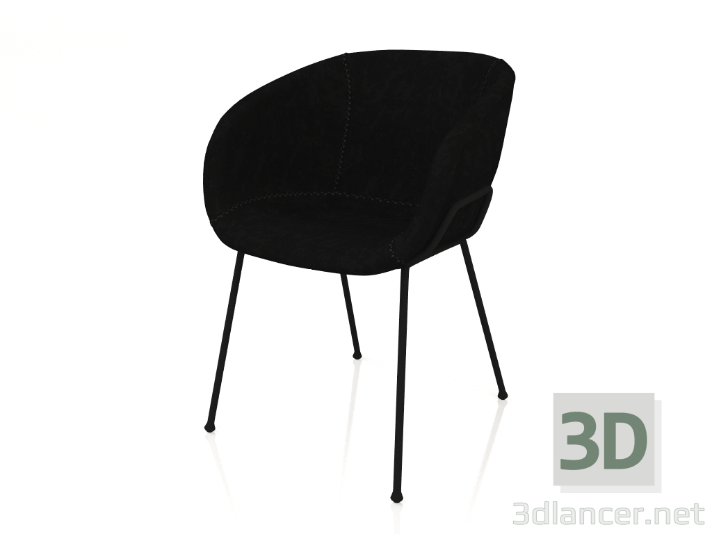 3D Modell Sessel Feston Fab (Schwarz) - Vorschau