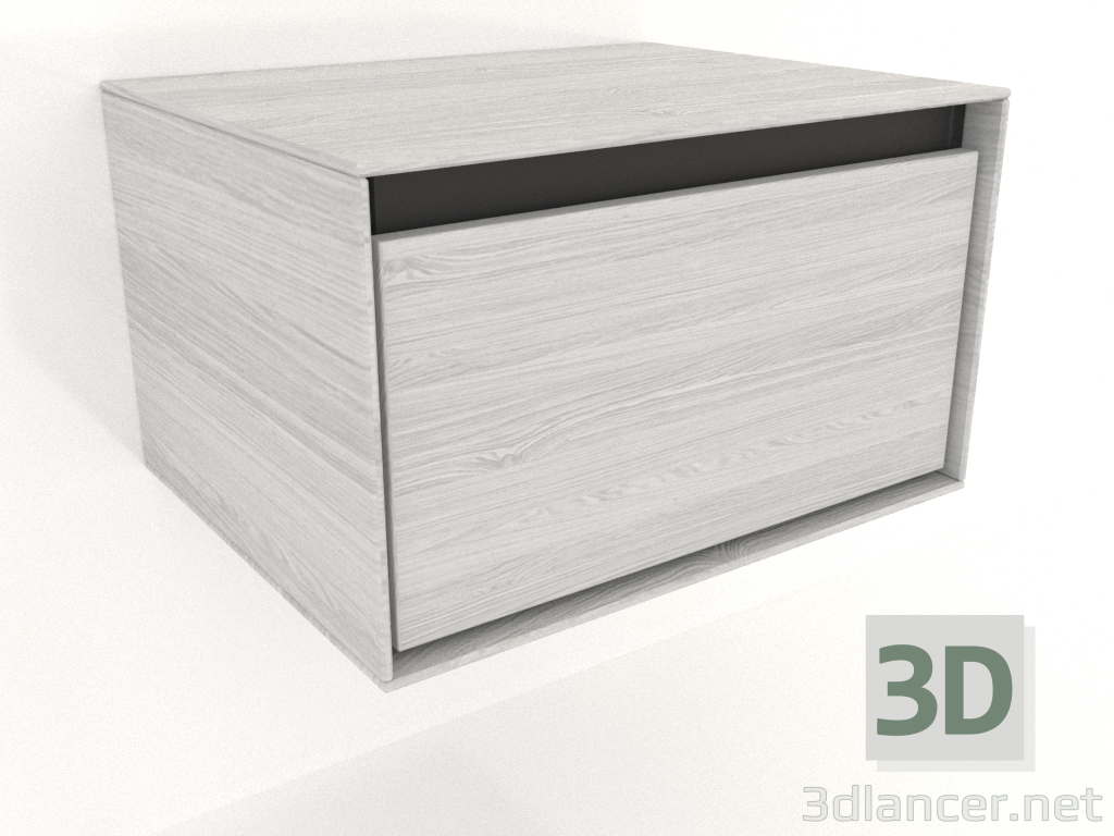 Modelo 3d Mesa de cabeceira suspensa FLY 500 mm (branco RAL 9010) - preview