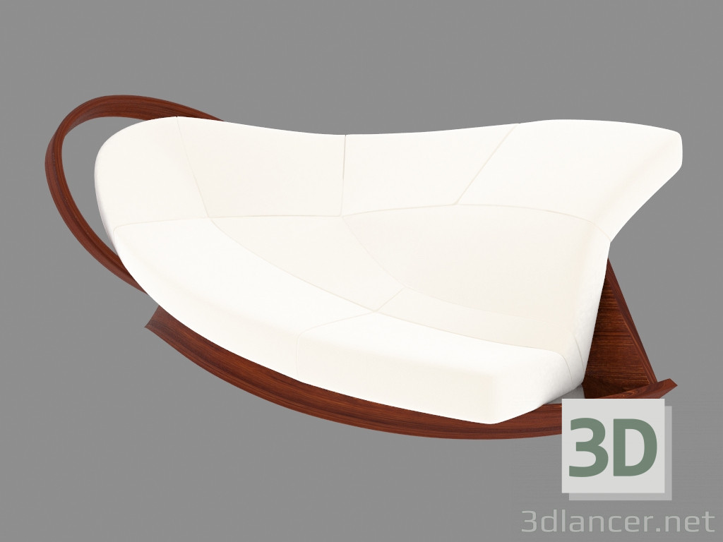 modèle 3D Canapé en style Art Nouveau - preview
