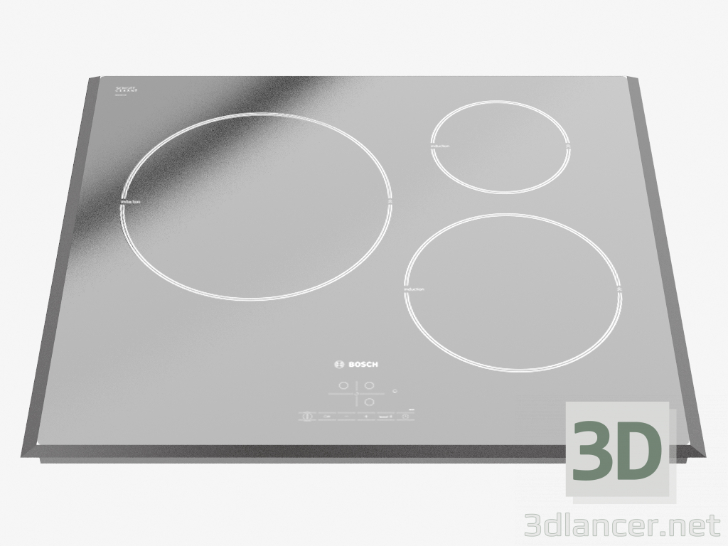 modèle 3D Cuisinière à induction intégrée PIL611B18E - preview