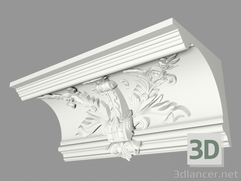 3D Modell Geformte Traufe (KF50k) - Vorschau