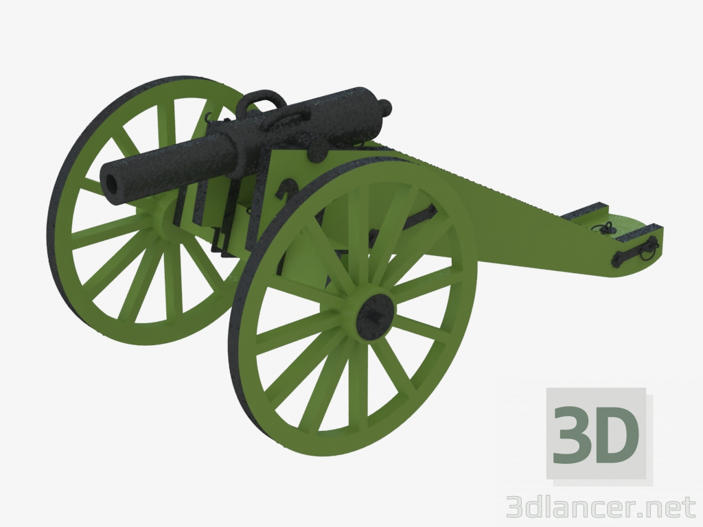 3D Modell Geschütz (9036) - Vorschau