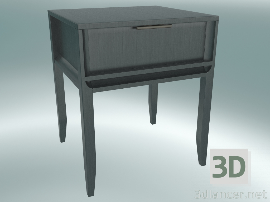 3d model Large bedside table (Gray Oak) - preview