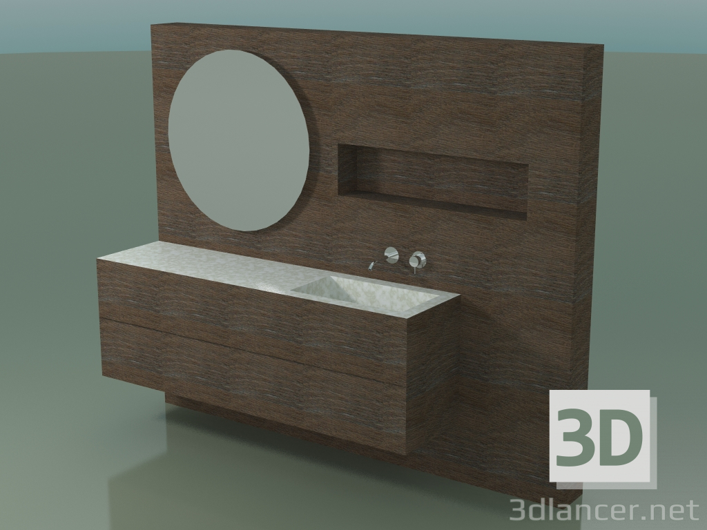 3D Modell Badezimmerdekorsystem (D01) - Vorschau