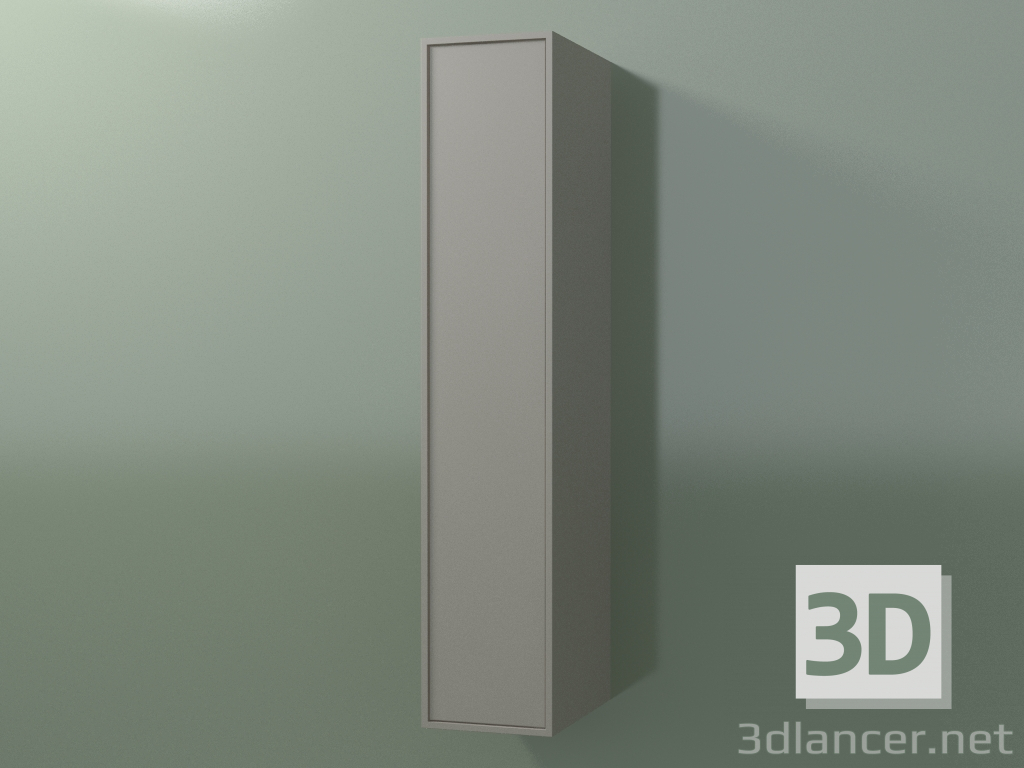 3D Modell Wandschrank mit 1 Tür (8BUADDD01, 8BUADDS01, Ton C37, L 24, P 36, H 120 cm) - Vorschau