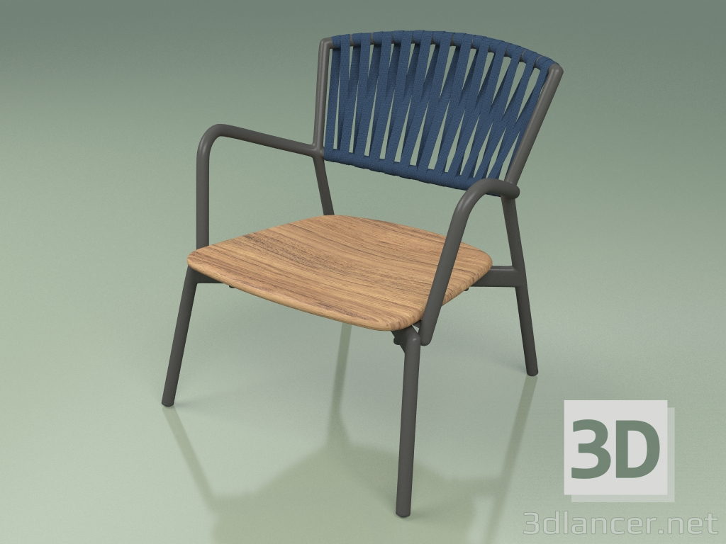 modèle 3D Chaise 127 (Ceinture Bleue) - preview