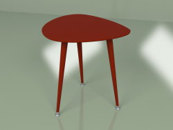 Приставной стол Капля монохром (бордовый)
