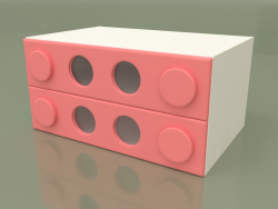Small chest of drawers (Coral)