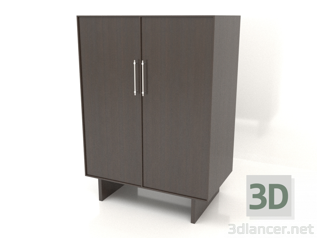 3d модель Шкаф W 02 (1000x600x1400, wood brown) – превью