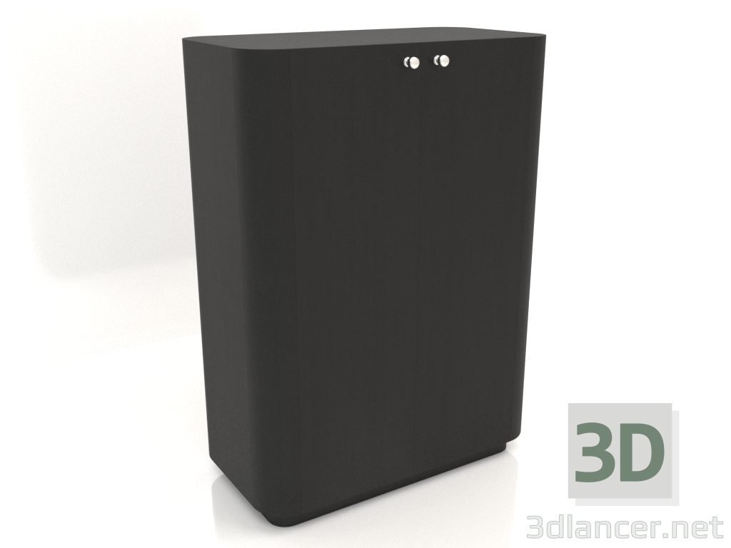 3D Modell Schrank TM 031 (760x400x1050, Holz schwarz) - Vorschau