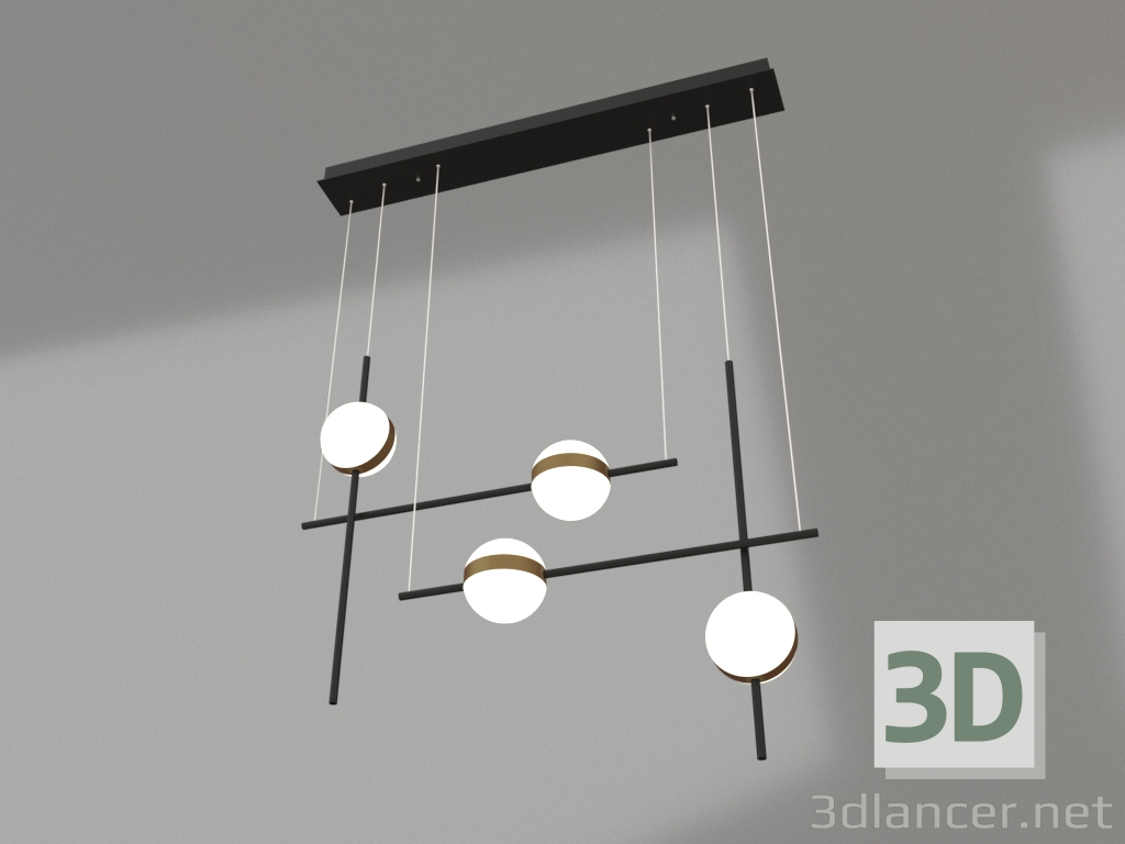 modello 3D Lampadario sospeso (7160) - anteprima
