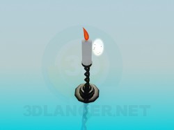 Candlestick with candle