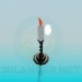 3d model Candlestick with candle - preview