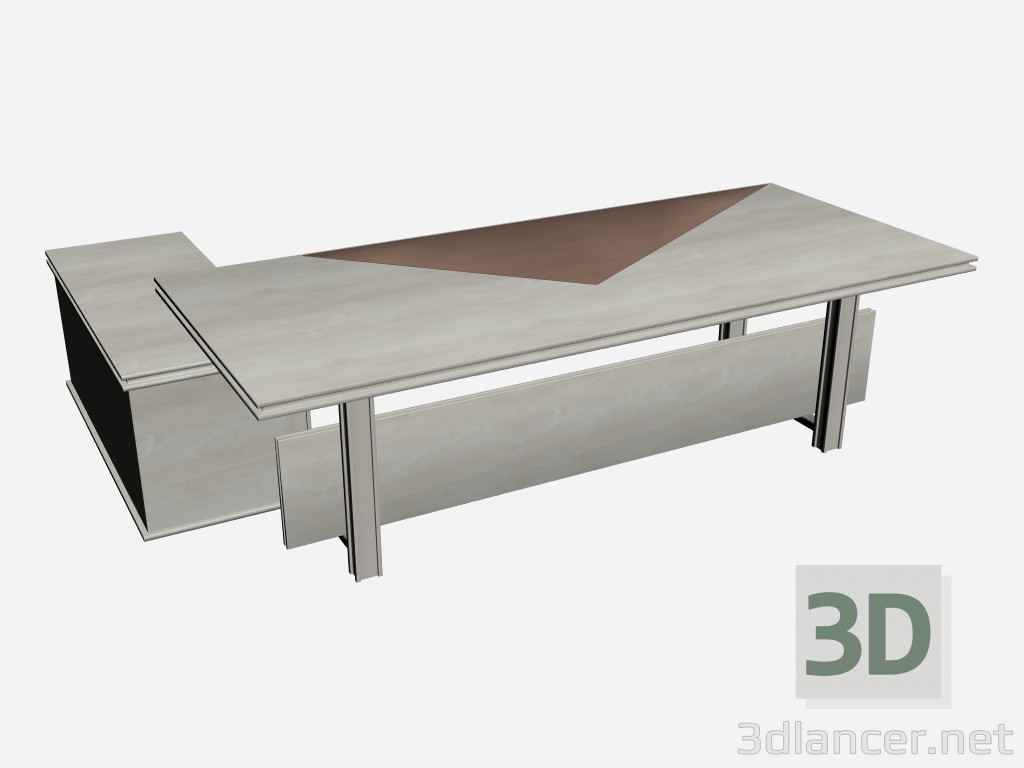 modello 3D Ufficio tavolo Geox scrivania - anteprima