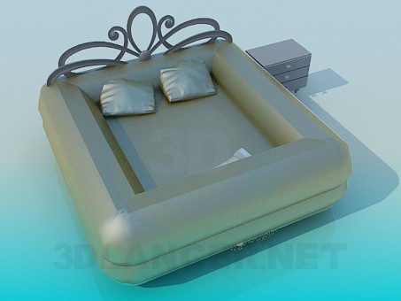 3d модель Кровать – превью 3d модель Кровать – превью
