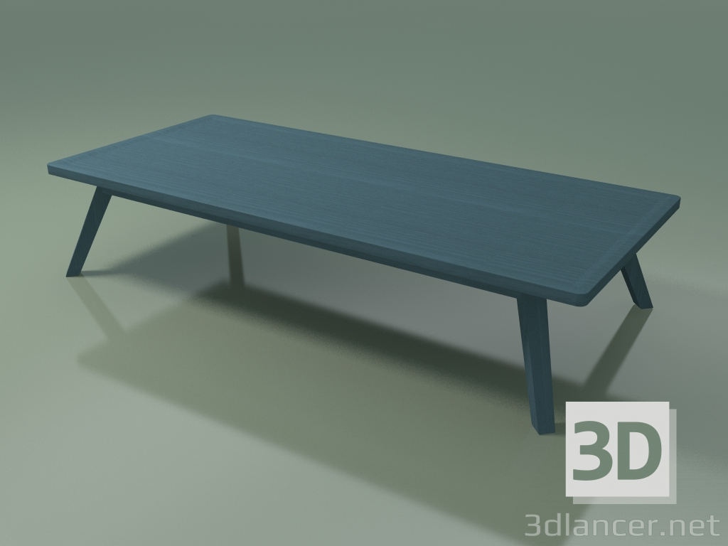 modello 3D Tavolino rettangolare (56, blu) - anteprima