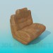 3D modeli Tekli koltuk başlığı ile - önizleme
