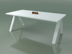 Tavolo con piano da ufficio 5033 (H 74-200 x 98 cm, F01, composizione 2)