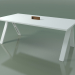 modello 3D Tavolo con piano da ufficio 5033 (H 74-200 x 98 cm, F01, composizione 2) - anteprima